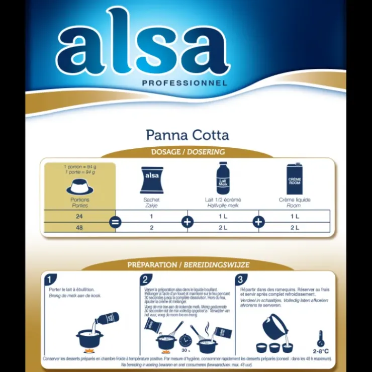 ALSA Préparation pour Panna Cotta Sale