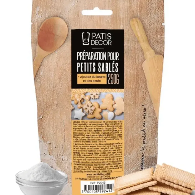 PATISDECOR Préparation pour Petits Sablés 250 g Patisdécor Discount