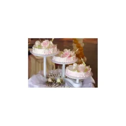 PATISDECOR Présentoir à Gâteaux Blanc 3 Plateaux Outlet