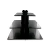GATODECO Présentoir Noir Cupcakes 3 Etages Carrés Gatodéco Best