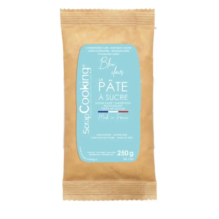 SCRAPCOOKING Pâte à Sucre Bleu Clair 250 g Best