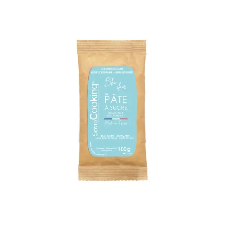 SCRAPCOOKING Pâte à Sucre Bleu Clair 100 g Online