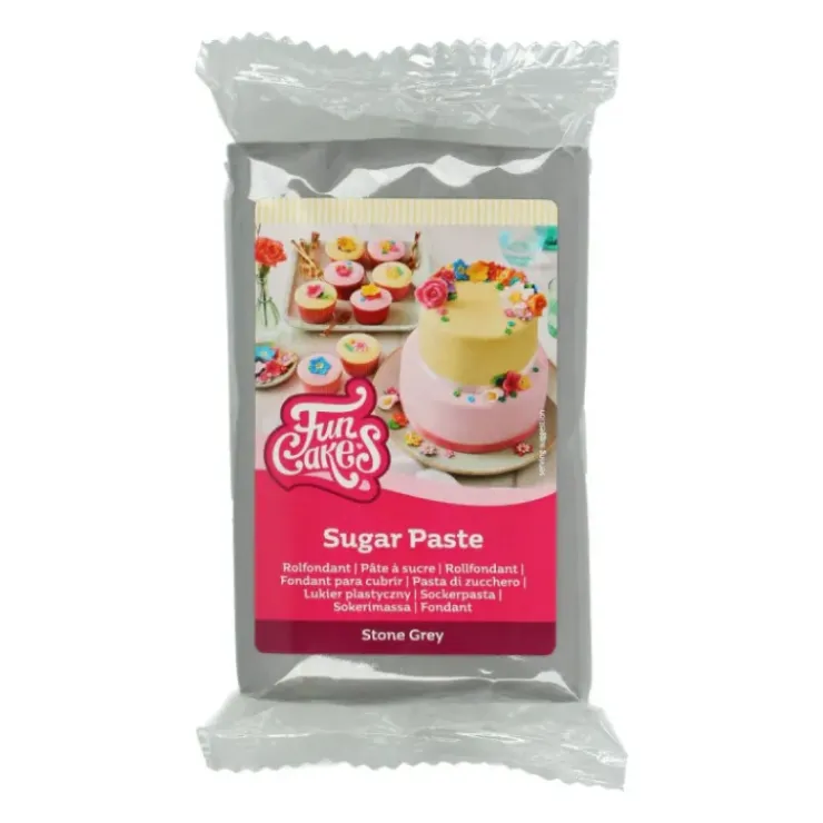 FUNCAKES Pâte à Sucre Gris pierre 250g Online