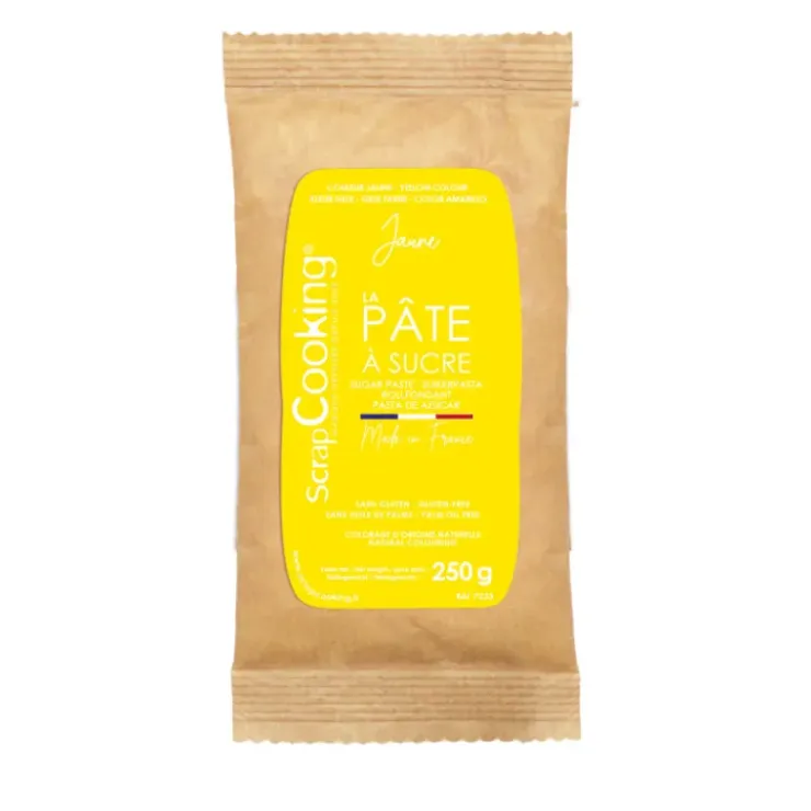 SCRAPCOOKING Pâte à Sucre Jaune 250 g Outlet