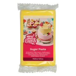 FUNCAKES Pâte à Sucre Jaune 250g Clearance
