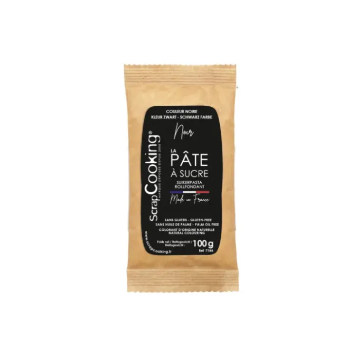 SCRAPCOOKING Pâte à Sucre Noir 100 g Outlet
