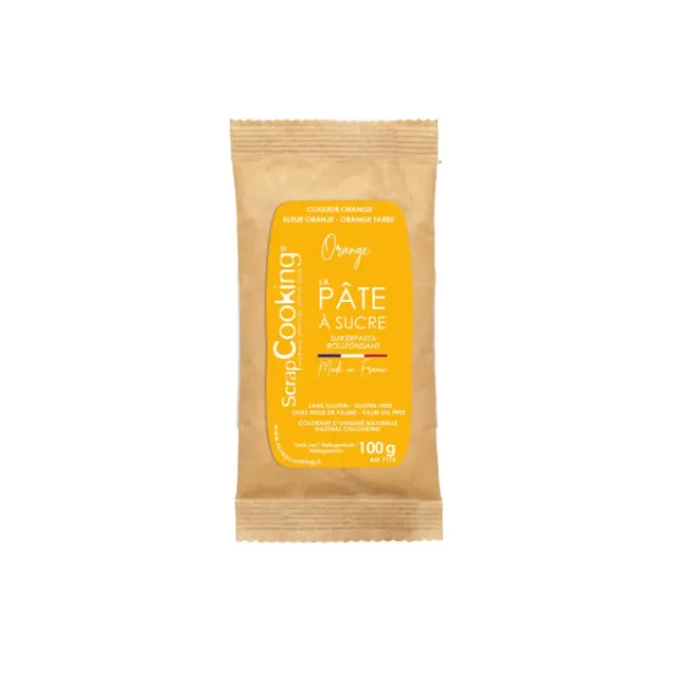 SCRAPCOOKING Pâte à Sucre Orange 100 g Outlet