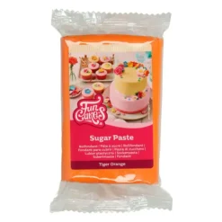 FUNCAKES Pâte à Sucre Orange Tigre 250 g Online