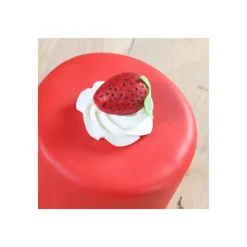 FUNCAKES Pâte à Sucre Rouge goût Fraise 250g Clearance