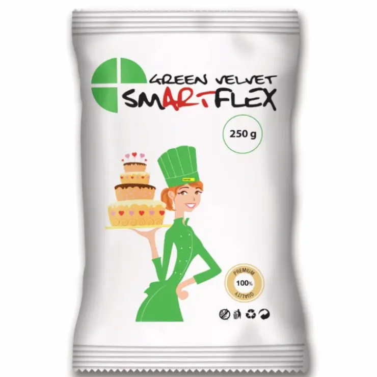 SMARTFLEX Pâte à Sucre Vert Green Velvet 250g Clearance