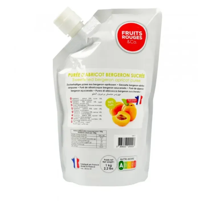 FRUITS ROUGES & CO Purée d'Abricot 1kg Hot