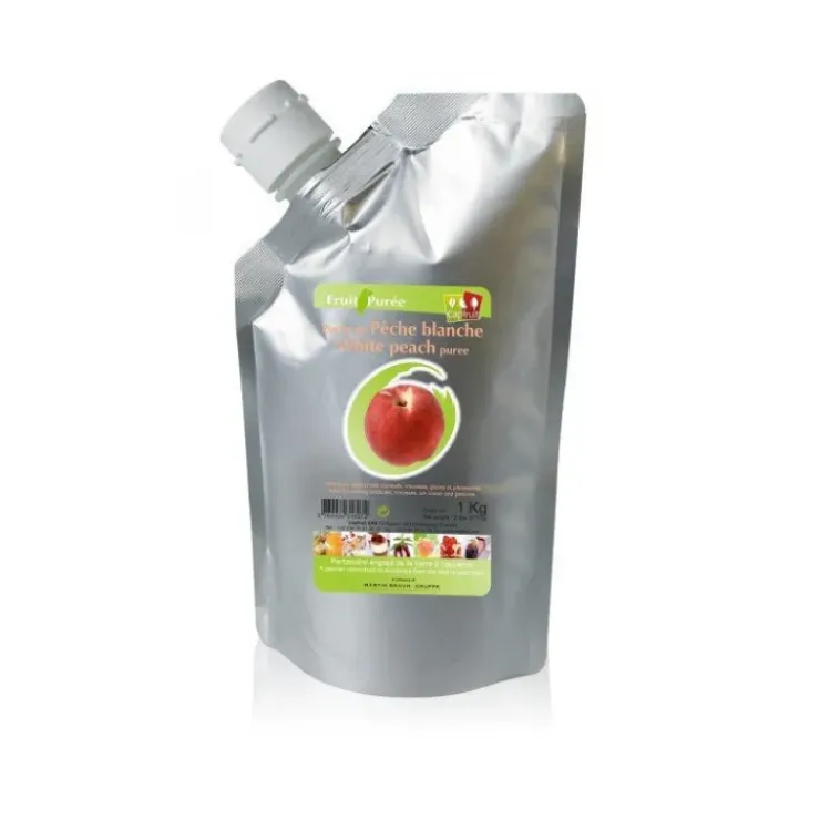 CAPFRUIT Purée de Pêche Blanche 1kg New