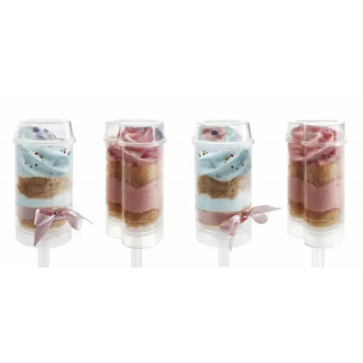 IBILI Push up Cakes Ø 5 cm x H 9,5 cm (x4) New