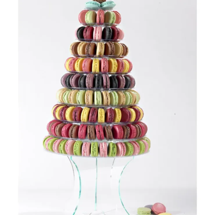MALLARD FERRIERE Pyramide à Macaron verticale 10 plateaux amovibles Clearance