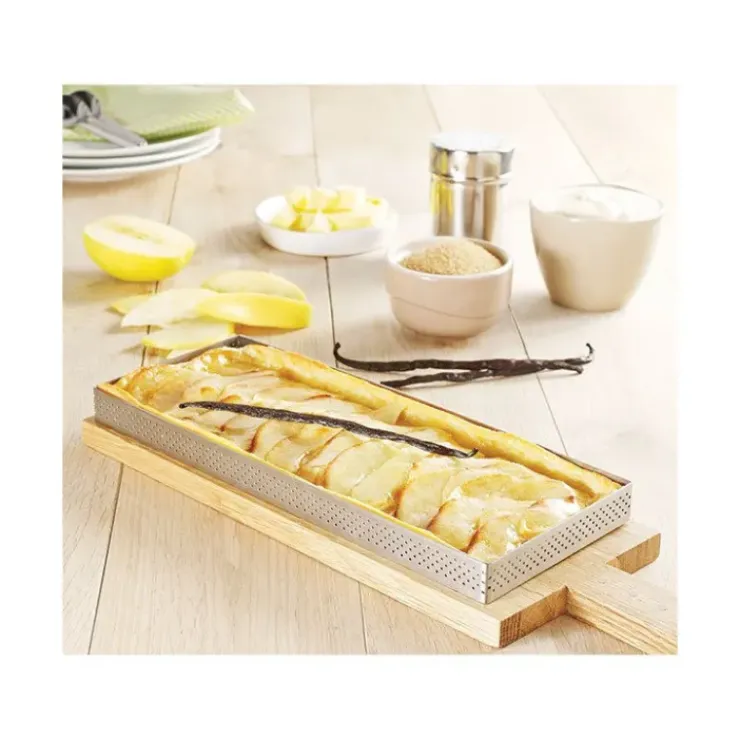 DE BUYER Rectangle perforé 28 x 11 cm de L'école Valrhona par Discount