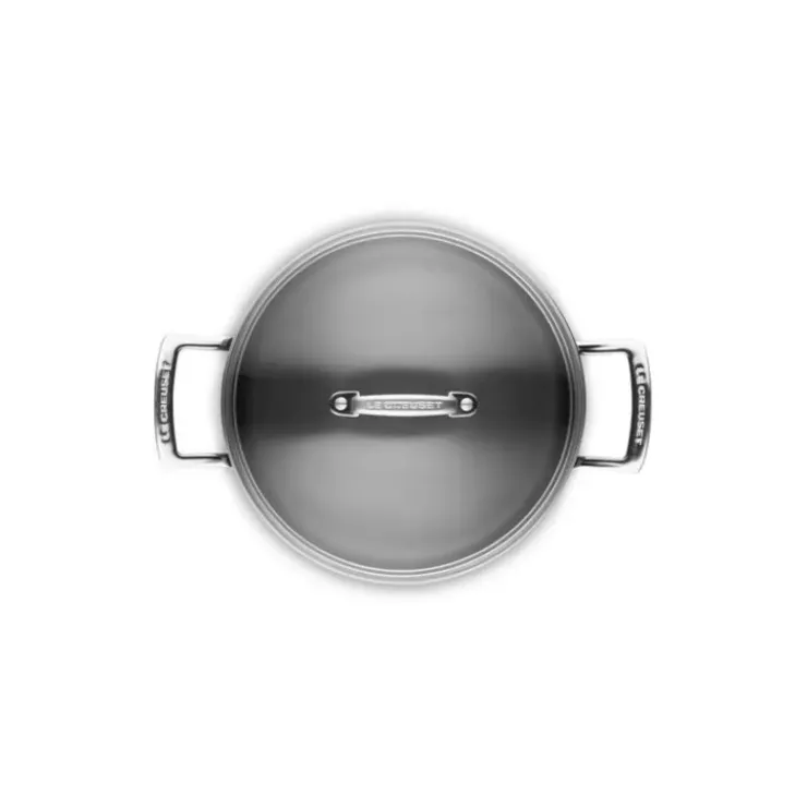 LE CREUSET Rondeau avec Couvercle 24 cm Anti-Adhérent Les Forgées Best