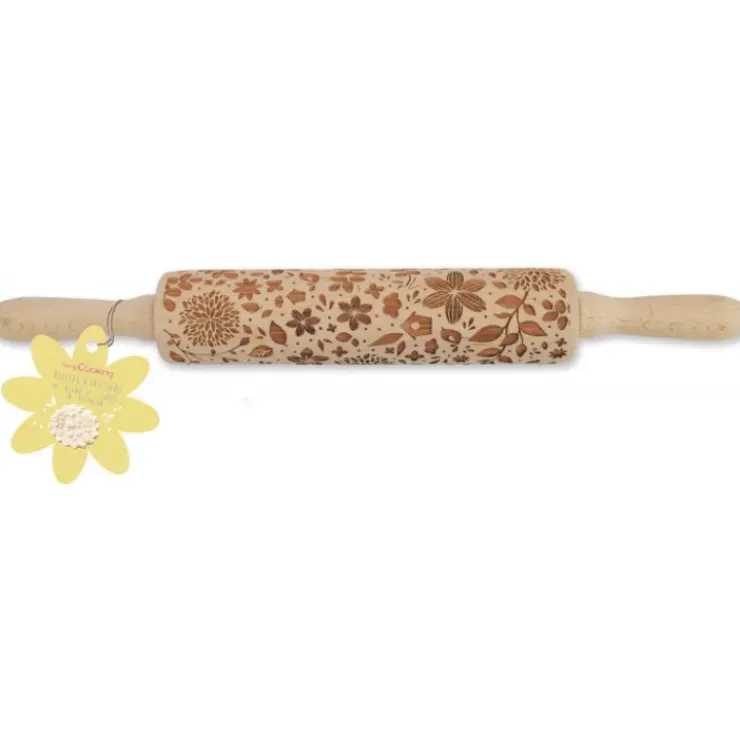 SCRAPCOOKING Rouleau à Pâtisserie Motifs Nature 39 cm Clearance
