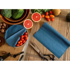 NUTS Rouleau Emballage Alimentaire Cire Abeille Bleu Jeans 93 x 29 cm Best