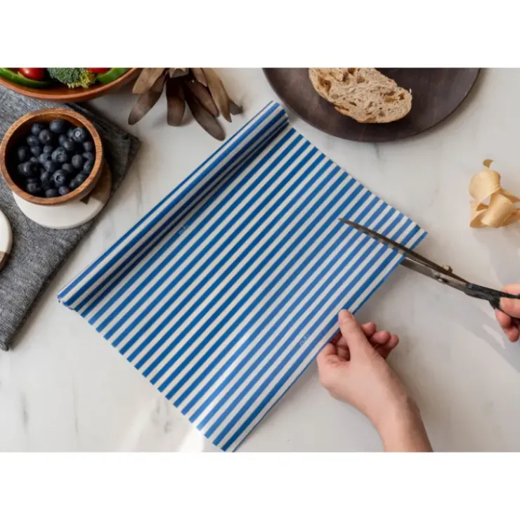 NUTS Rouleau Emballage Alimentaire Cire Abeille Bleu 90 x 30,5 cm Online