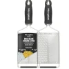 MICROPLANE Râpe Double Lame Fine et Gros Grains Gourmet New