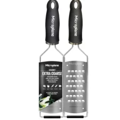 MICROPLANE Râpe Très Gros Grains Gourmet Noir Discount