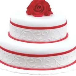 PATISDECOR Ruban Pate à Sucre Blanc Arabesque 1,25 m x H 5 cm Patisdécor Discount