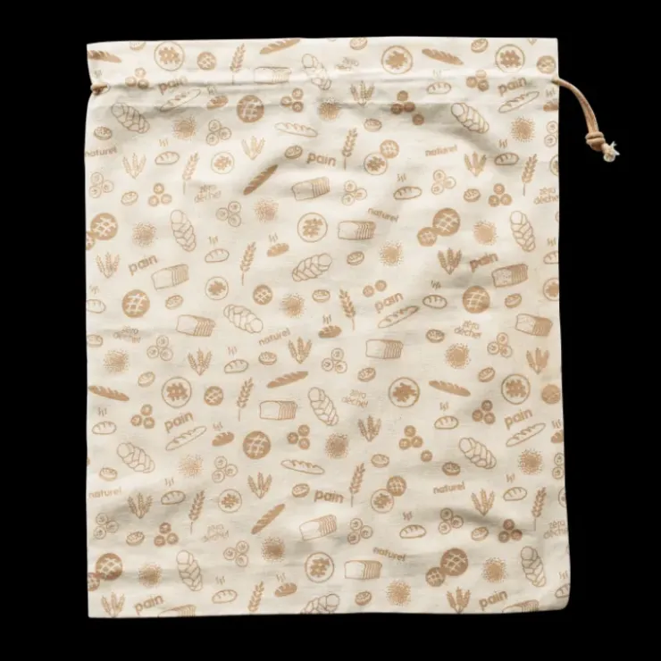 PEBBLY Sac à Vrac Coton Bio Brun 50 x 45 cm Online