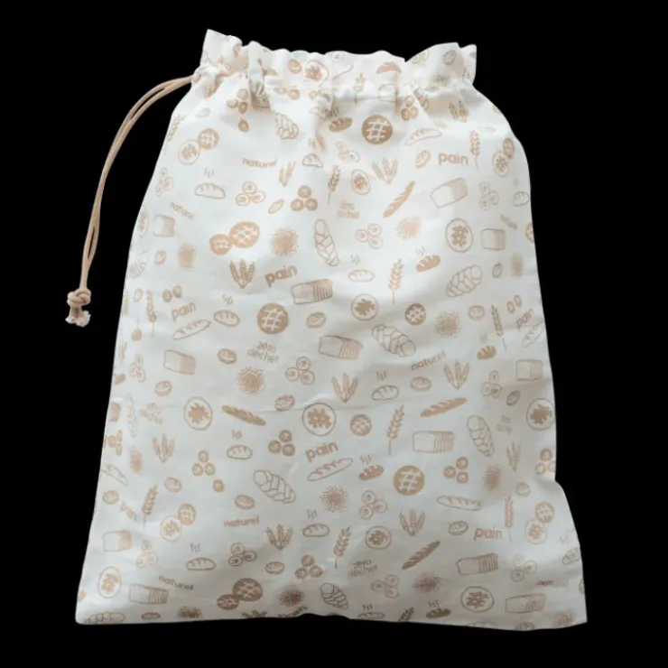 PEBBLY Sac à Vrac Coton Bio Brun 50 x 45 cm Online
