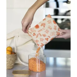 PEBBLY Sac à Vrac Coton Bio Rouge 15 x 20 cm Online