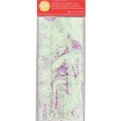 WILTON Sachet Bonbon Irisé Flocon de Neige 11 x 23,5 cm avec Attaches Sachet (x10) Hot