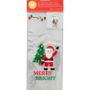 WILTON Sachet Bonbon Père Noël 11 x 23,5 cm avec Attaches Sachet (x20) Clearance