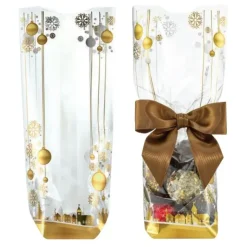CUISINEADDICT Sachet Confiserie Boules et Flocons 10x22 cm (x100) Discount