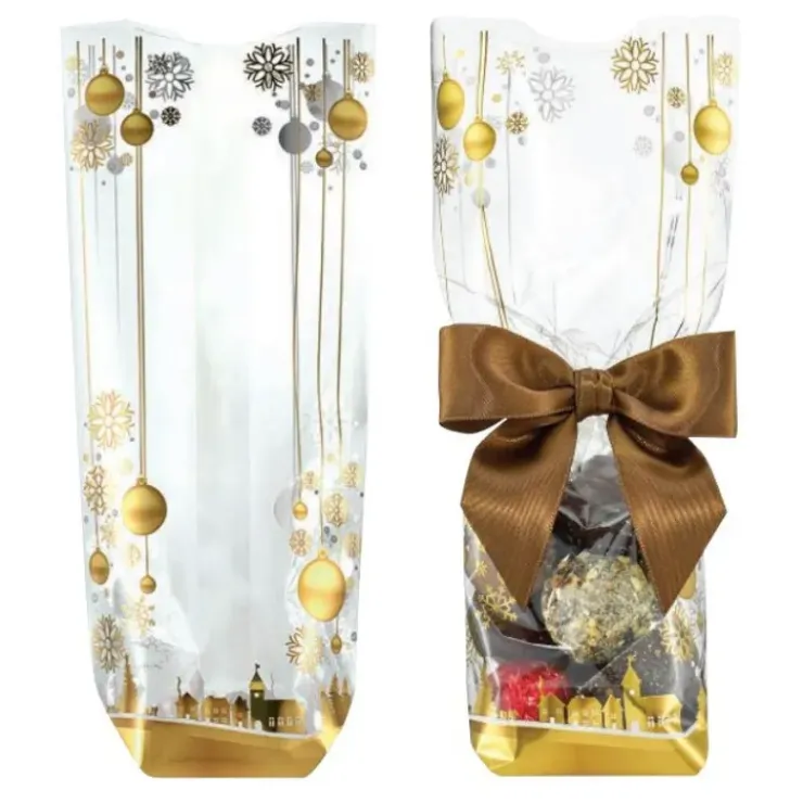 CUISINEADDICT Sachet Confiserie Boules et Flocons 14x30,5 cm (x100) Best