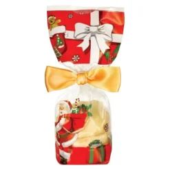CUISINEADDICT Sachet Confiserie Père Noël 10x22cm (x100) - Fond Cartonné Outlet