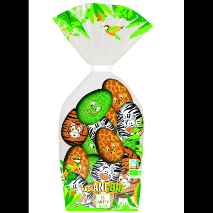 ABTEY Sachet de 10 Œufs Chocolat au Lait Bio Jungle 125 g Online