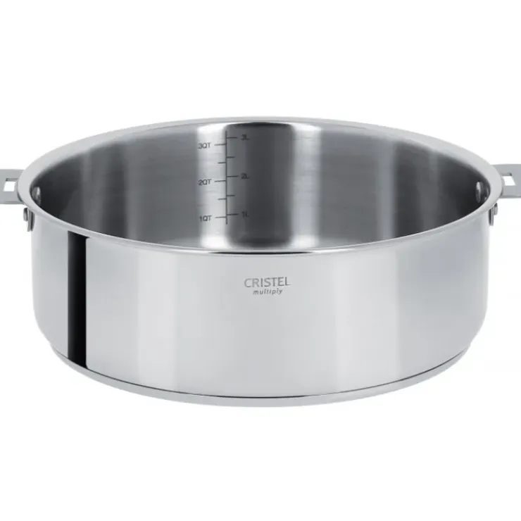 CRISTEL Sauteuse Casteline Ø 24 cm Manche Amovible Inox Discount