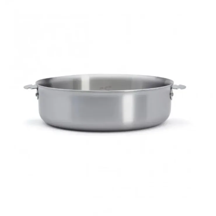 DE BUYER Sauteuse Droite Inox Amovible Ø 28 cm Alchimy Loqy Hot