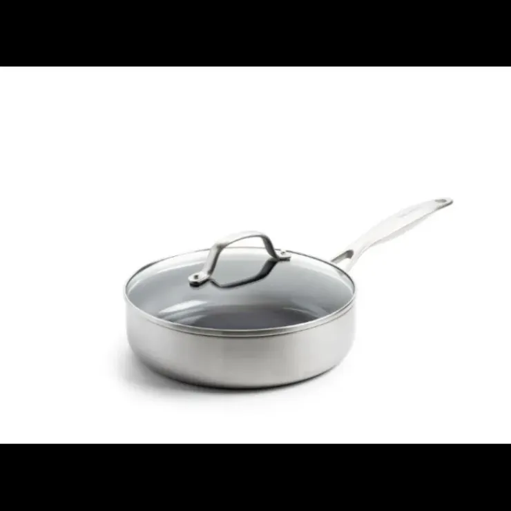 GREENPAN Sauteuse en Céramique Ø 24 cm + Couvercle, collection GENEVA ™ Best