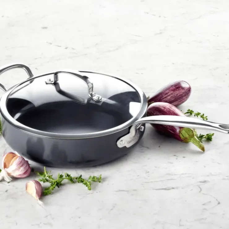 GREENPAN Sauteuse en Céramique Ø 24 cm + couvercle, collection BARCELONA PRO Outlet
