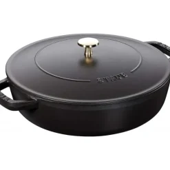 STAUB Sauteuse en Fonte Chistera 28 cm Noir Outlet