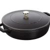STAUB Sauteuse en Fonte Chistera 24 cm Noir