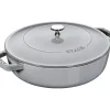 STAUB Sauteuse en Fonte Chistera 28 cm Gris Graphite Clearance