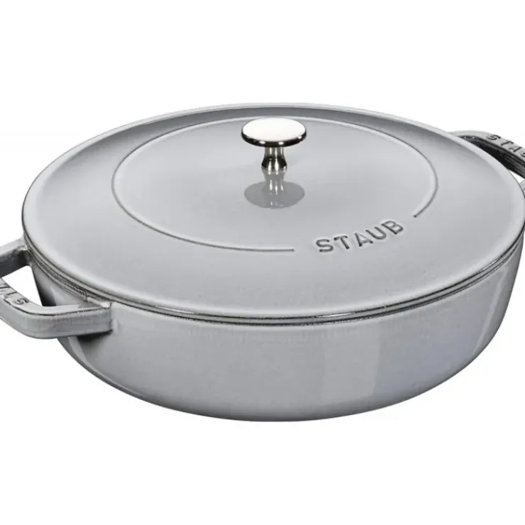 STAUB Sauteuse en Fonte Chistera 28 cm Gris Graphite Clearance