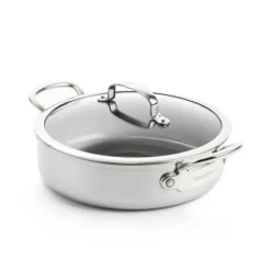 GREENPAN Sauteuse Inox Ø 26 cm avec Couvercle PREMIERE Hot