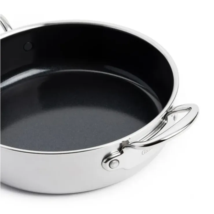 GREENPAN Sauteuse Inox Ø 26 cm avec Couvercle PREMIERE Hot