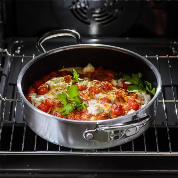 GREENPAN Sauteuse Inox Ø 26 cm avec Couvercle PREMIERE Hot