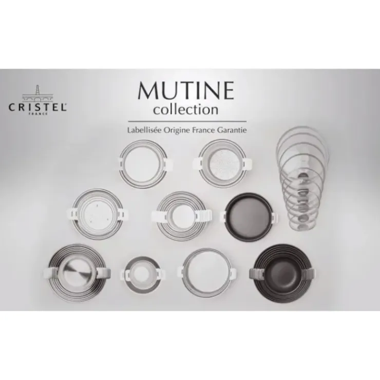 CRISTEL Sauteuse Mutine Ø 28 cm Manche Amovible Anti-Adhésive Inox Clearance