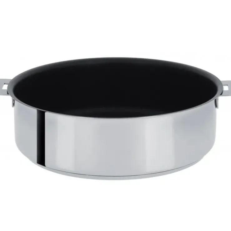 CRISTEL Sauteuse Mutine Ø 22 cm Manche Amovible Anti-Adhésive Inox Discount