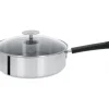 CRISTEL Sauteuse Mutine Ø 24 cm Manche Fixe Anti-Adhésive Inox Hot