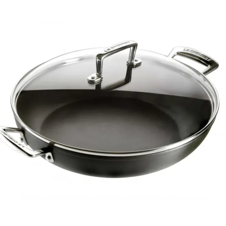 LE CREUSET Sauteuse Provençale 30 cm Anti-Adhérente avec couvercle Les Forgées